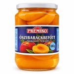 Peeled, Halved Peaches in Syrup