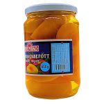 Peeled, Halved Peaches in Syrup