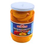 Peeled, Halved Peaches in Syrup