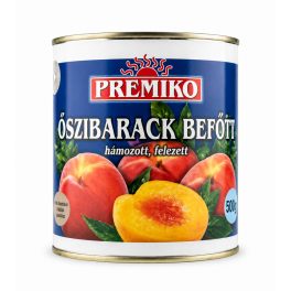 Peeled, Halved Peaches in Syrup